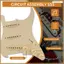 Đàn Guitar Điện Pickguard Pickguard Xe Bán Tải Lắp Ráp Đĩa Trầy Xước SSS Vàng