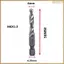 10 chiếc M6X1.0mm Thép tốc độ cao 4341 Máy khoan vòi tổng hợp mạ titan và máy tích hợp Tap Open