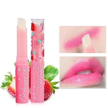 | 【lip balm】 | ✦Hengfang Dưỡng Ẩm Lâu Dài Thay Đổi Màu Son Môi Dâu Tây Thay Đổi Màu Làm Sáng Đường Môi Dưỡng Ẩm Son Môi Dưỡng Ẩm Nữ Cross-B✩