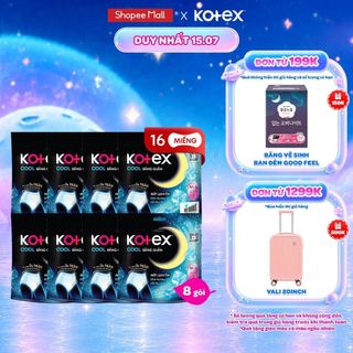 Combo 8 Gói Băng vệ sinh Kotex Dạng Quần Cool cỡ M/L 2 Miếng