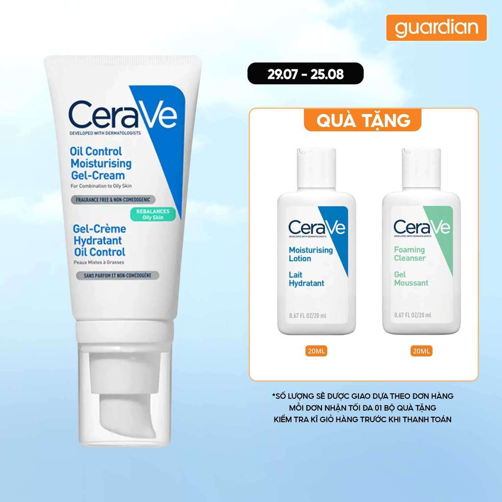 Kem Dưỡng Kiềm Dầu Dành Cho Da Dầu Và Da Hỗn Hợp Cerave Oil Control Gel-Cream 52Ml