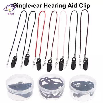 HFTOY 1 Cái Kẹp trợ thính đa chức năng Kẹp trợ thính Phụ kiện ngăn ngừa mất dây treo di động Dây cố định máy trợ thính ~