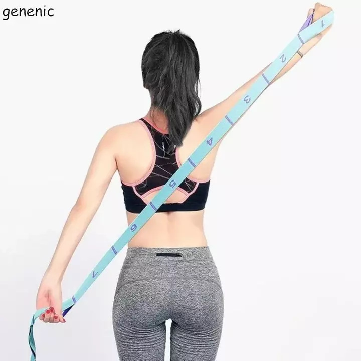 GENENIC Dây kháng lực Yoga GENENIC, Dây kháng lực Đa giai đoạn Yoga Stretch Band, Dây co giãn co giãn phân đoạn 10 / 11 Lưới Dây thun Yoga Dây thun tập thể dục