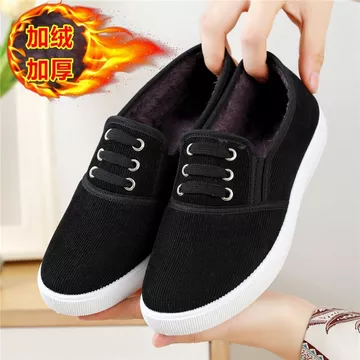 giày bốt nữ bốt nữ cao cổ Lông Cừu-Fleece Ấm Áp Giày Cotton Đế Dày Nữ Mùa Đông Mới Giày Thấp Cổ Thể Thao Nữ Giày Cotton Đế Mềm Mẹ