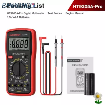 Đồng hồ vạn năng kỹ thuật số BANANA1GL, Bảo vệ quá tải Màn hình LCD Đồng hồ vạn năng cầm tay, Bộ chọn phạm vi quay bằng nhựa Đồng hồ vạn năng điện cầm tay Kiểm tra điện