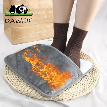 Tấm sưởi chân điện DAWEIF, Thảm sưởi ấm chân hai mặt tiết kiệm điện, Máy sưởi ấm chân Nhiệt độ không đổi Có thể giặt được Đệm sưởi ấm chân 2 trong 1 tại nhà