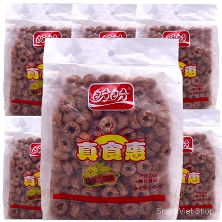 Đồ ăn vặt Khoai tây chiên vị sô cô la thực sự rất phải chăng, đồ ăn vặt dạng phồng vị sô cô la đóng gói lớn, đồ ăn vặt h