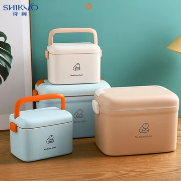 Hộp Thuốc Đóng Gói Gia Đình Hộ Gia Đình Hộp Thuốc Dung Tích Lớn Hộp Bảo Quản Di Động Sơ Cứu Ký Túc Xá Nhỏ Sinh Viên Đứng Hộp Thuốc Nhỏ