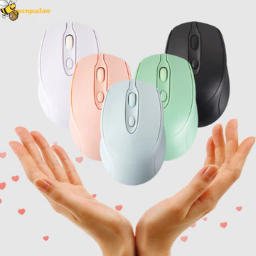 Chuột không dây Macaron ZENPULSE, Chuột không dây công thái học có thể sạc lại 2.4Ghz + BT5.0, Chuột chơi game không ồn ào Nhẹ tiện lợi Chuột không dây Morandi Phụ kiện máy tính