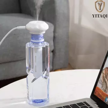 Máy tạo độ ẩm YITAQI, có đèn LED Máy tạo độ ẩm phun Mini cầm tay, Máy lọc ô tô có thể điều chỉnh Mô hình dài và ngắn có thể tháo rời Máy tạo sương thơm Anion tạo độ ẩm
