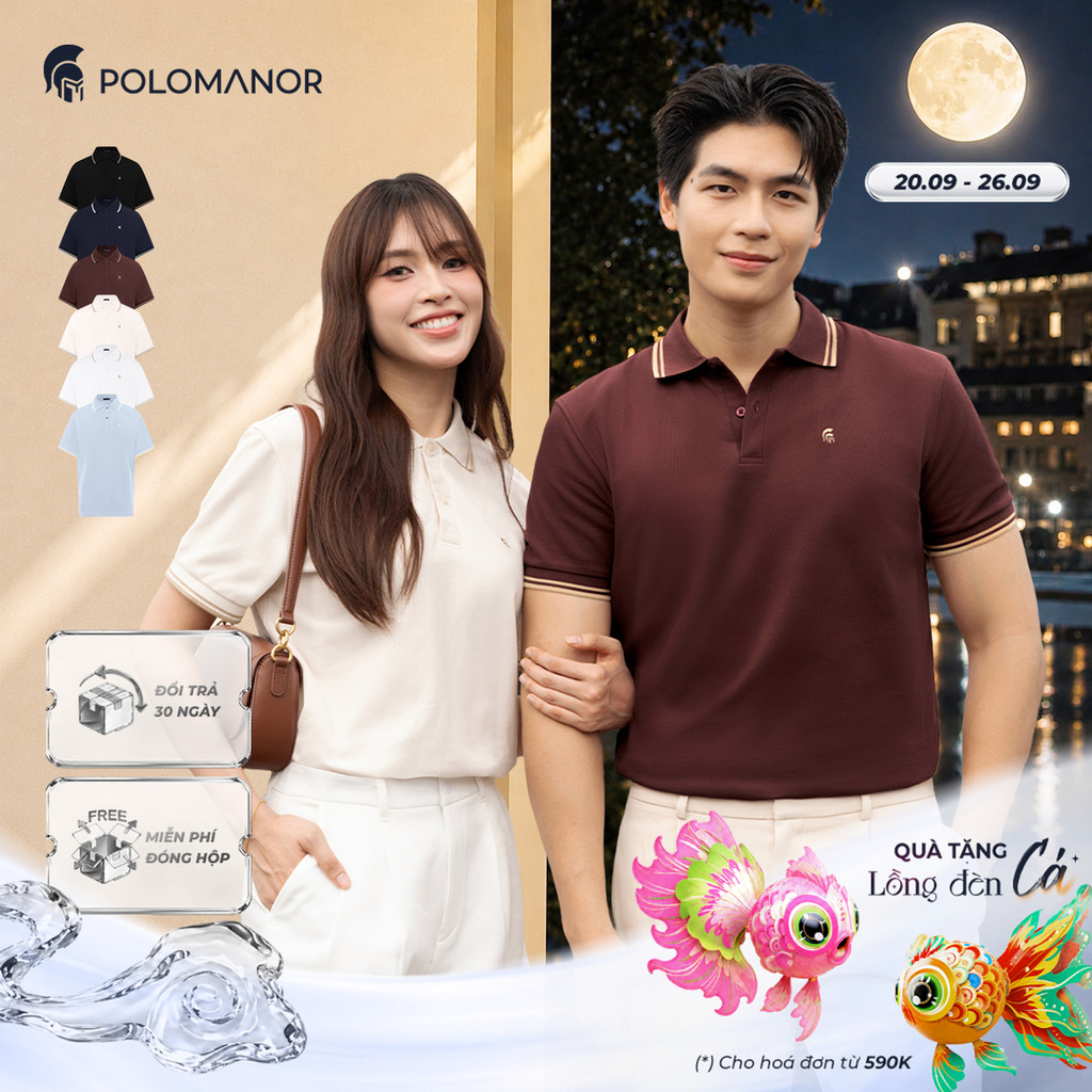 [BEST SELLER] Áo polo nam cao cấp ICON DIAMOND, POLO QUỐC DÂN, vải CVC Diamond sang trọng - POLOMANOR