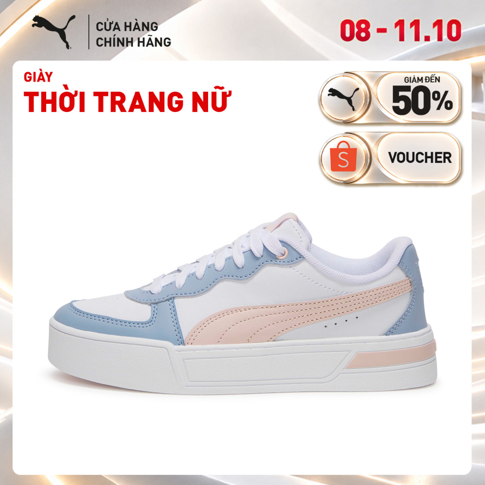 Giày thời trang PUMA Nữ Skye White-Island Pink-Blue Wash Màu Trắng