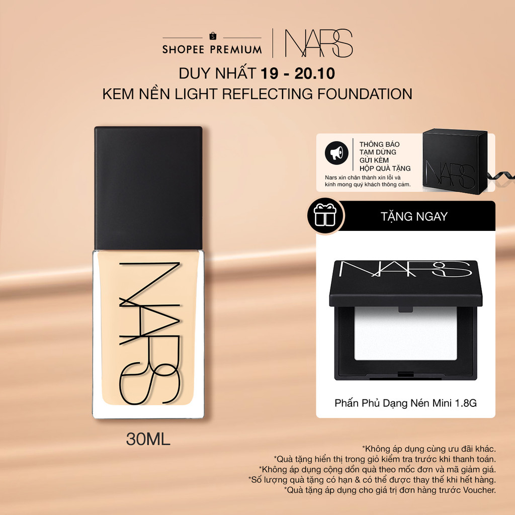 Phấn nền dạng lỏng NARS Light Reflecting Foundation 30ml