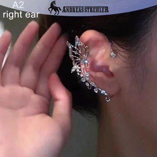Onetimingfine Thời Trang Lấp Lánh Pha Lê Tai Không Kẹp Bông Tai Thanh Lịch Kẹp Tai Cho Nữ Tinh Tế Vòng Đeo Tai Trang Sức Cưới VN
