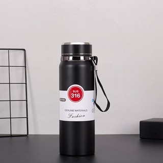 Bình giữ nhiệt Inox316 kiểu Nhật YIKESI dung tích 800 và 1000ml có tay cầm, khay lọc trà, giữ nhiệt 14h