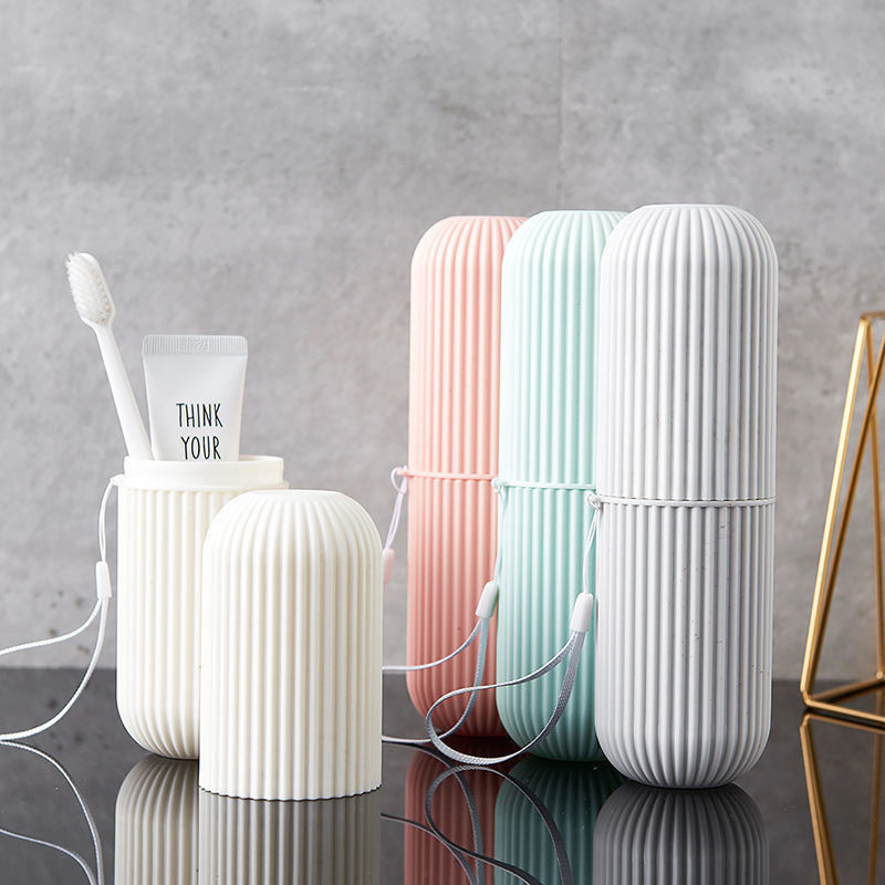Hộp đựng bàn chải đánh răng, Cốc súc miệng du lịch,Hộp đựng kem đánh răng di động, Bộ 3 trong 1,Vận chuyển nhanh