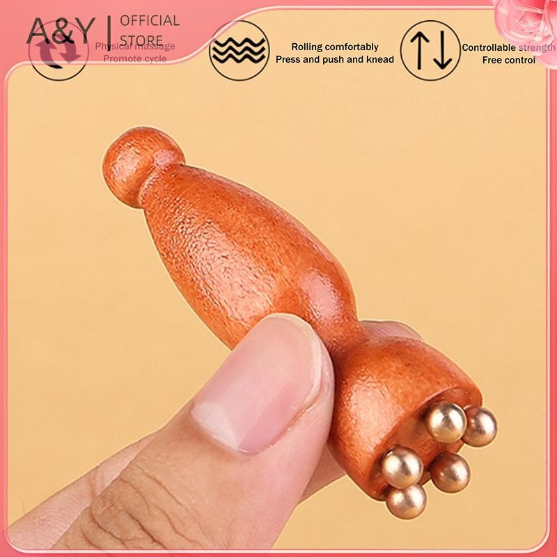 A & Y 1 Chiếc Máy Mát Xa Hình Dạng pod Dụng Cụ Vật Lý Trị Liệu Da Mặt Gỗ Đàn Hương Dụng Cụ Massage Mắt Gua Sha Chăm Sóc Da Mặt Gậy Massage.