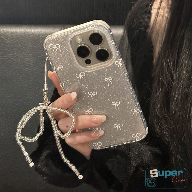 Ốp Lưng Cho Realme C55 C61 C67 C65 C3 C20 Note 50 60 60X C75 C12 C25s C53 5s 9i 5 5i 6i C25 A60 C63 C35 Narzo 20 50A Prime Sang Trọng Lấp Lánh Thời Trang Đơn Giản Nơ Vòng Tay Mềm