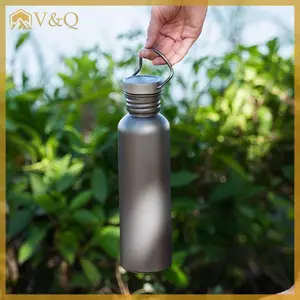 Littleloves1 500ml 600ml 750ml Bình Nước Titan Có Thể Tái Sử Dụng Cắm Trại Ngoài Trời Tiếp Liệu Du Lịch Thể Thao Đi Xe Đạp Đi Bộ Đường Dài Cắm Trại Bình Nước EN