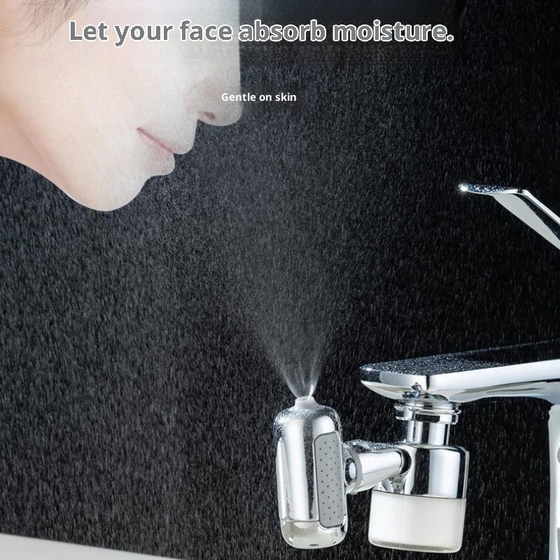 Bộ mở rộng vòi đa năng bằng kim loại có bộ lọc 2 chế độ Tap Aerator Splash Basin Xoay Robot Cánh tay Vòi mở rộng Đầu phun