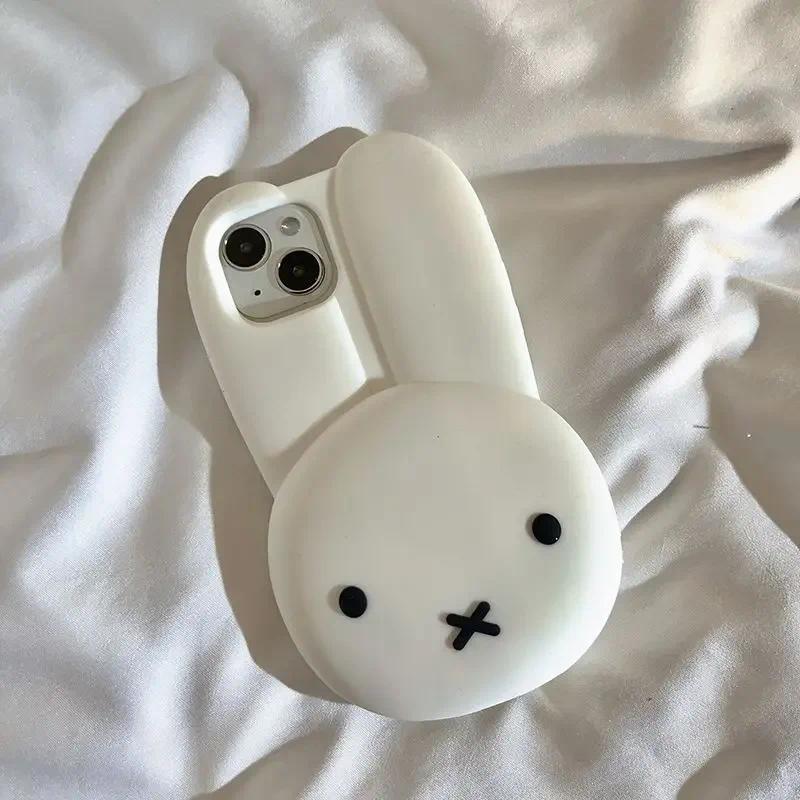 Miffy / 12 / 13 / 14 / 15 / 16 / 17 ProMax Kawaii Ốp Silicon Chống Rơi Đơn Giản Tất Cả Các Viền Mềm Đồ Chơi Quà Tặng