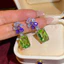 Thời Trang Hàn Quốc Phong Cách Mới Zircon Thanh Lịch Ánh Sáng Bông Tai Sang Trọng Bán Buôn