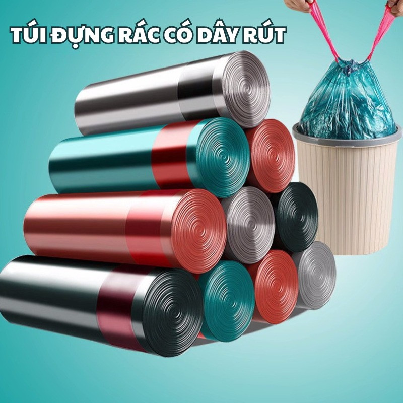 Cuộn Túi Rác Dây Rút HOPI HOME 75 Túi, Chất Liệu Dày Dặn, Siêu Dai ...