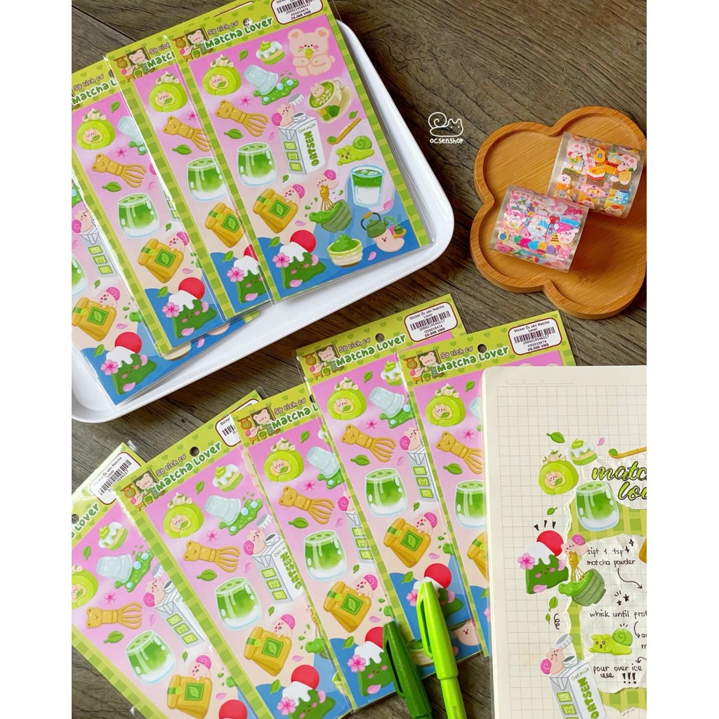 Sticker Ốc sên Matcha Lover