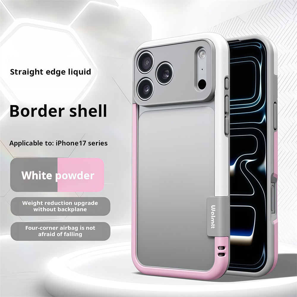 Ốp điện thoại viền màu sắc đơn giản và mỏng cho iPhone 17 Pro Max 12 13 14 15 16 pro max 15 16 plus Vỏ điện thoại di động chống trượt rỗng