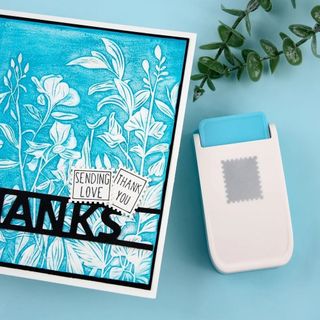 Máy dập nổi tem DWELLCO, Embosser DIY Crafts Stamp Border Punch, Máy đục lỗ tem tinh tế di động tiết kiệm nhân công để thủ công giấy Scrapbooking