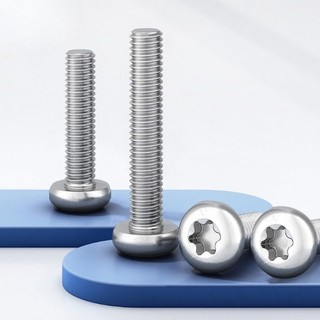 Đầu chảo inox 304 / vít hoa mận bên trong đầu tròn, bu lông vít chống trộm vít nhỏ M1.4M1.6M2M2.5M3M4M5 * L3-100mm [JYD-ZZ-Z]