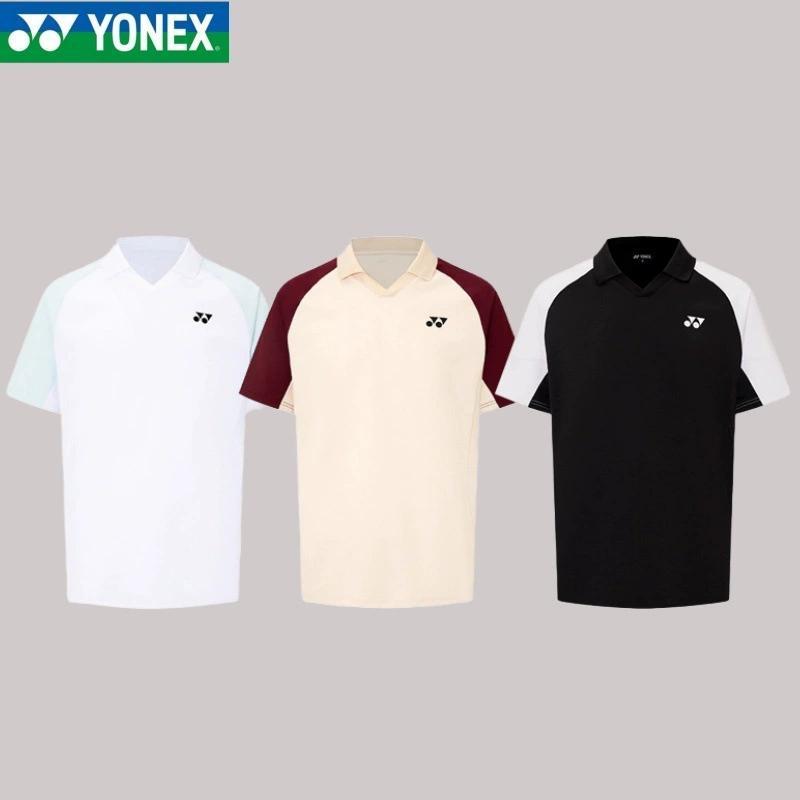 Mới 2025 Yonex Quần Áo Vợt và Cầu Lông Nam Nữ, Cổ Thoáng Khí, Phù Hợp Thể Thao và Giải Trí