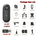 Chất Lượng Cao Mini vlog 4K HD Camera Kỹ Thuật Số WiFi Không Dây 128GB Bỏ Túi Body Cam Bán Chạy Cam Hành Động Di Động Cho Video Thể Thao — ảnh 6