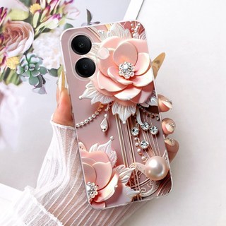 Dành Cho Vivo V60 Lite 4G 5G Mới Thanh Lịch Họa Tiết Mèo Vỏ Vivo V60 V60lite Silicon Mềm TPU Vỏ Điện Thoại