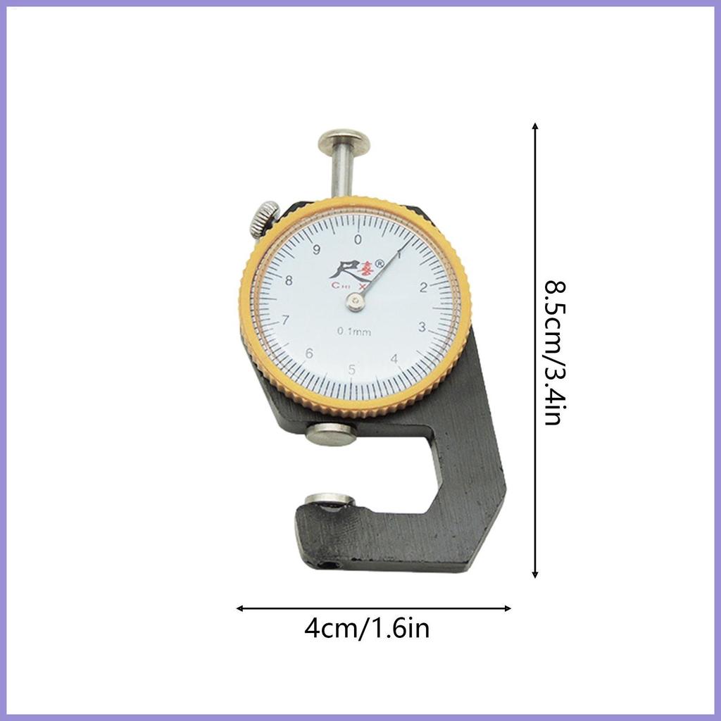 Máy đo độ dày cầm tay Máy kiểm tra nhỏ gọn Dụng cụ đo độ dày cho ống rỗng Ống tròn Leathercraft mueadsyvn
