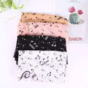 DARON Music Note In Khăn Cho Bốn Mùa Thời Trang Nữ Cổ Khăn Treble Clef In Tấm Muffler