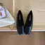 Giày mũi vuông TT Giày ba lê nữ Slip-On All-Match Da thật