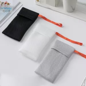 Túi lưới xốp xà phòng GILL, Túi xà phòng tạo bọt tắm dày, Bọt biển di động tẩy tế bào chết lưới phòng tắm