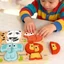 Trò Chơi Ghép Hình 3D Gỗ 6 Trong 1 Phát Triển Trí Tuệ Cho Trẻ 0-3 Tuổi Hình Trái Cây Rau Củ Động Vật
