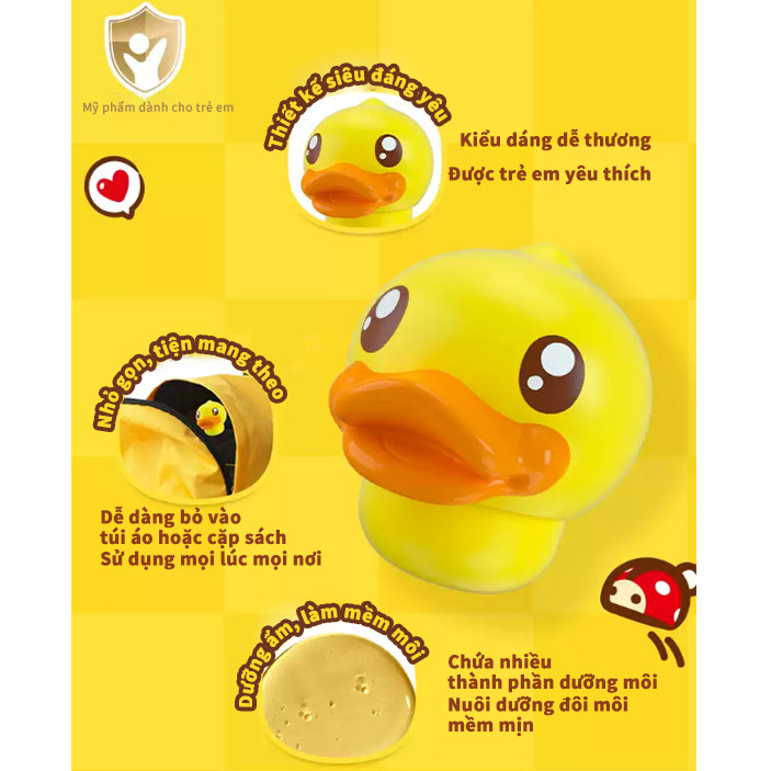Kekebebe B.Duck Baby Son dưỡng môi trẻ em 3,2g