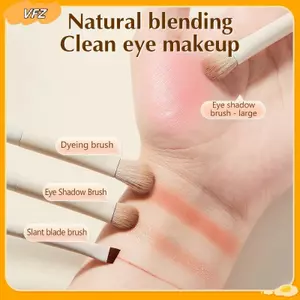 VFZ 5 / 7 / 10 / 12PCs Bàn chải trang điểm có phấn nền Blush Eyeshadow Contour Powder Brush, Bộ cọ trang điểm, Bộ cọ trang điểm chuyên nghiệp Louislifecool