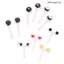 10 Cái / bộ Mini Hoạt Hình Dễ Thương Mắt Kawaii Bữa Trưa Hộp Bento Thực Phẩm Trái Cây Pis Nĩa Toppers Trang Trí [Vn]