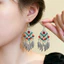 Bohemian Tua Rua Dài Phong Cách Dân Tộc Hàng Ngày Phù Hợp Với Retro Ánh Sáng Sang Trọng Cao Cấp Phong Cách Ngày Lễ Bông Tai Bông Tai