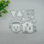 Nhà Cây Kim Loại Thép Carbon Cắt Khuôn DIY Vải Album Ảnh Thiệp Chúc Mừng Cắt Chết Giấy Thủ Công Sổ Lưu Niệm Dập Nổi Khắc Bản Mẫu