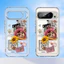 Ốp điện thoại trong suốt cứng hình chú chó mèo dễ thương cho Google Pixel 10 Pro XL 10A Pixel 9 / 8 / 7 Pro Pixel 9Pro 8 Pro 7A Vỏ Google chống sốc