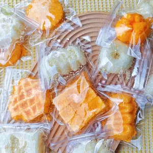 ROLY Bóp Đồ chơi Squishy, Thực phẩm mô phỏng Đồ chơi thần tài giác quan hình khối dừa, Bàn chân mèo tăng chậm Đồ chơi giải nén chiên sâu Giảm lo âu