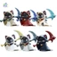 Anime Cat Cloak Bức Tượng Bộ 6 Tấm Nhựa Trang Trí Bàn Làm Việc Với Chuông Scythe