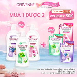 Sữa tắm trắng da hương nước hoa Gervenne 900G (mùi ngẫu nhiên)