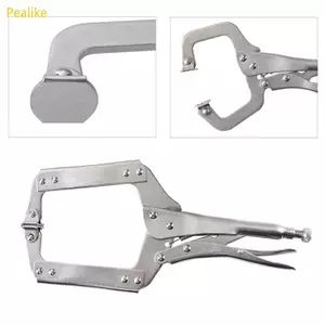 Pealike 6 9 11inch C Kẹp Khóa Kìm Hạng Nặng C Kẹp Có Xoay Miếng Lót Hàn Có Thể Điều Chỉnh Dụng Cụ Chế Biến Gỗ Mở