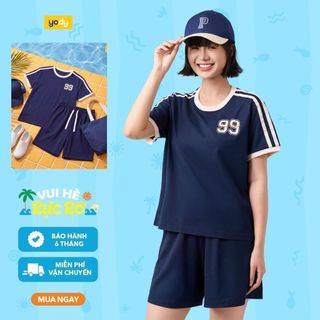 [BST Comfort Me-We] Bộ đồ nữ hè YODY form áo thả suông, quần short cạp cao WCST26S010